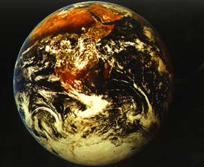 Erde aus Apollo 17 im Jahre 1972