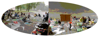 auch bei Regenwetter voller Elan