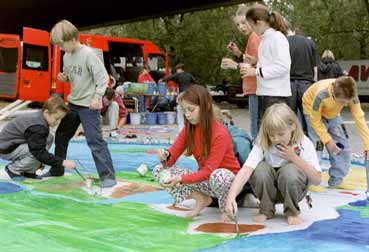 ausmalen der Kontinente