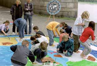 schoolclass in action